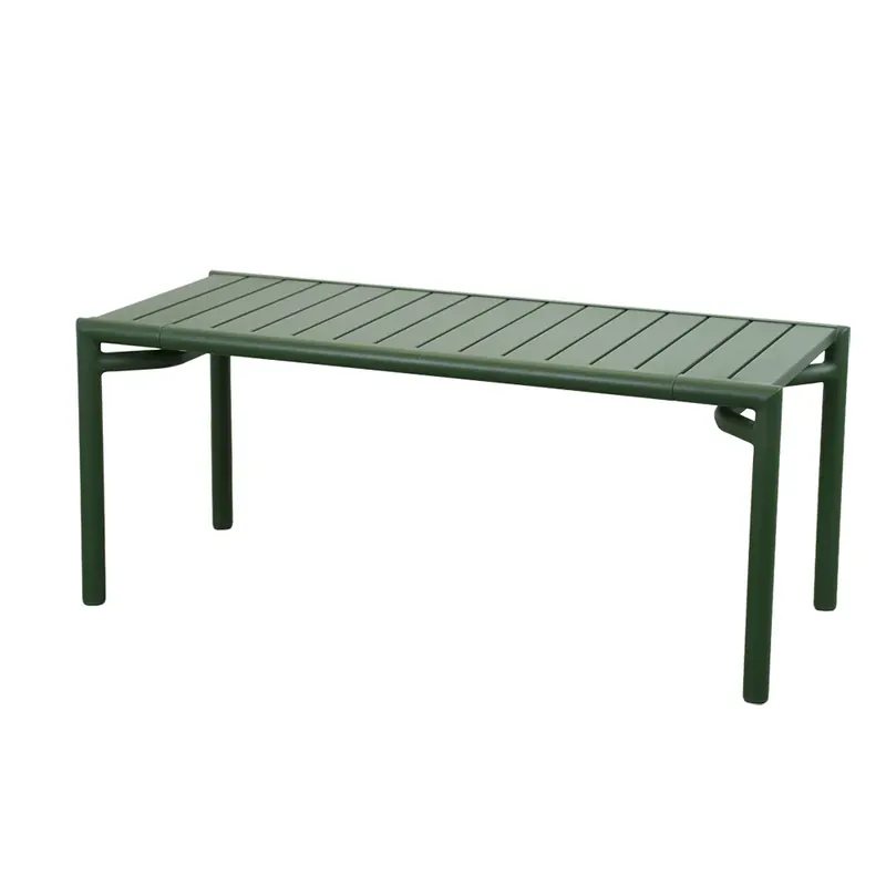 Bliss soffbord/bänk Dark green, aluminium Premium